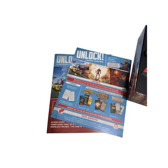 Unlock! Legendary Adventures Co-operative Escape Puzzle Card Game - Picture 6 of 6